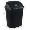 Leendines 4 Pack 6.5 Gallon Small Swing Top Trash Can,