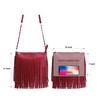 Solene Fringe Crossbody Shoulder Bag with Strap, Tassel Messenger bag,