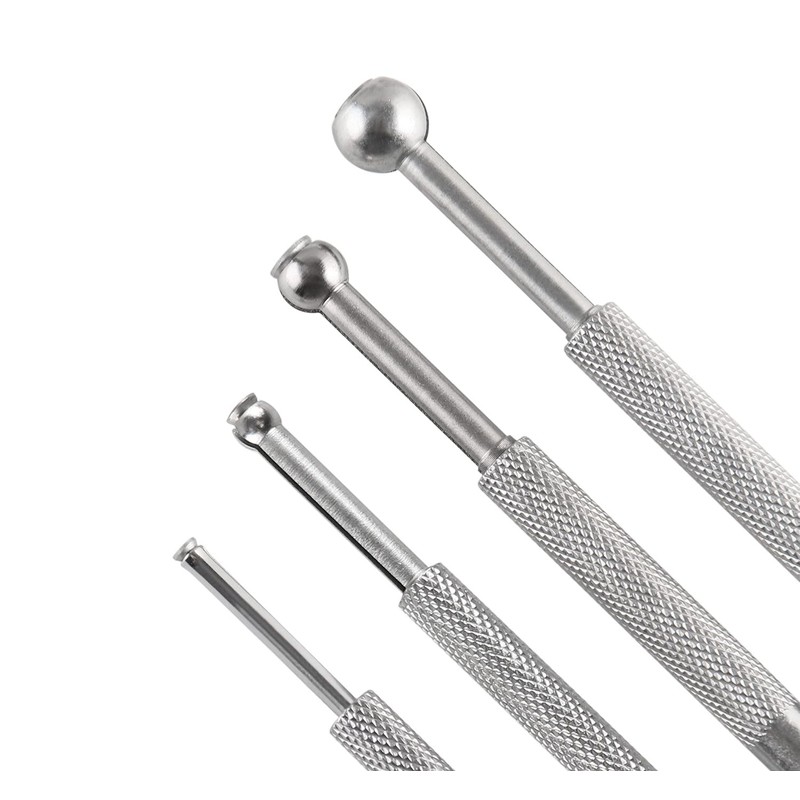Accusize Industrial Tools 4 Pc Small Hole Gauge Set, Ball