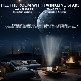 Dongni Galaxy Projector, 13 in 1 Planetarium Star Projector Realistic Starry Sky LED Night Light with Solar System Nebula Moon for Kids Adults Bedroom Ceiling Home Theater Living Room Decor