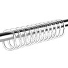 LIHAO Shower Curtain Rings Curtain Hooks 24 Pcs Clear Transparent
