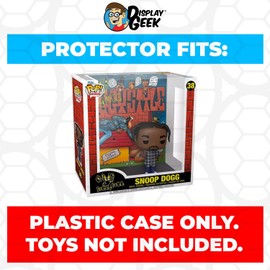 Display Geek, 1 x Plastic Pop Protector Only Compatible with Snoop Dogg Doggystyle #38 Funko Pop Albums Box - Nothing Else fits