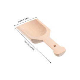 Alipis Set of 10 Small Wooden Tea Spoons for Scooping Tea Parties Kitchen Accessory