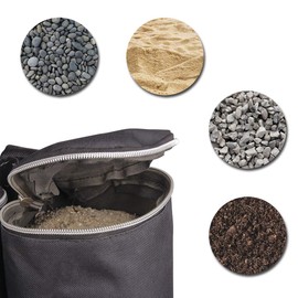 Goutime Canopy Weights Set of 4, Sand Bags for Instant Outdoor Sun Shelter, 160lbs Heavy Duty Weight Bags for Pop Up Tent Gazebo Legs, Black