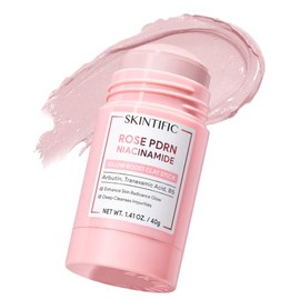 SKINTIFIC Mascarilla Facial en Barra con Arcilla Rosa, PDRN y Niacinamida, Clay Stick para Cuidado Facial, Textura Suave para Rutina de Belleza, Todo 