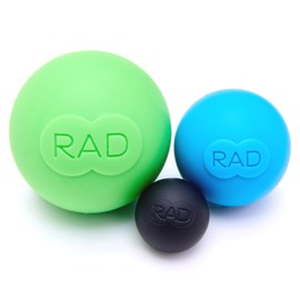 RAD RAD Rounds I Set of 3 Massage Balls for Jaw, Hands and Plantar Fasciitis Myofascial Release, Mobility and Recovery,3 Count (Pack of 1)