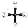 Utility 4-Way Multi-Functional Utilities Keys,Gas Key, 2 Pcs Electric Cabinet