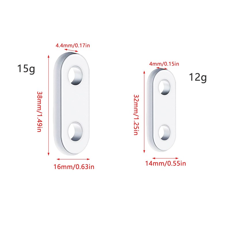 UtySty 20 Pack Curtain Weights Bottom Pendant Sewing Oval Iron