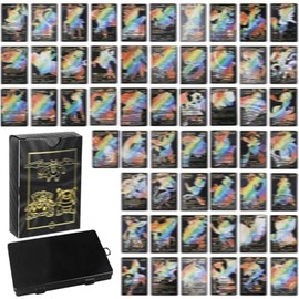 IPNSDON 55 Karten,KartenSchwarz Gold Seltene Karten, Keine Duplikate Karikaturen Comics Sammelkarten Geschenke,Sammelkarten Packs & Sets,Vergoldete Karte Einschließlich Verschiedener Seltener Mit Box