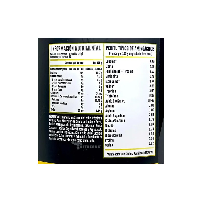 Hydrotein 100 Whey Crema De Maní Y Vainilla 5 Lbs