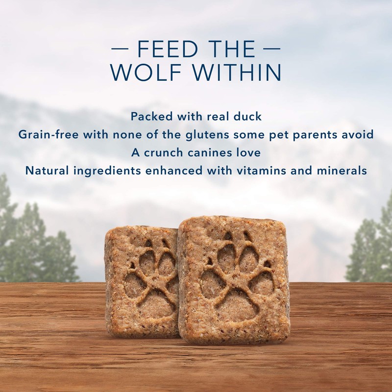 Blue Buffalo Wilderness Trail Treats Grain Free Biscuits Crunchy Dog