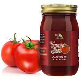 Green Jay Gourmet Tomato Jam - Tomato Ketchup Alternative - Premium Tomato Jelly - Sweet & Savory Tomato Spread & Jam Preserves - Vegan, Gluten Free Jam - 19 Ounces