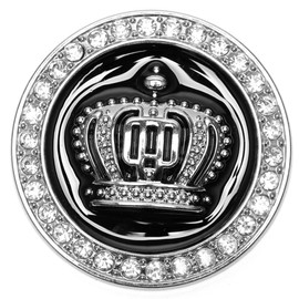 GoodsLand GD-KINGST-SV Sticker, 2 Colors, Car, Crown, Stylish, Decal, Car, Seal, Metal, Emblem, Plating,