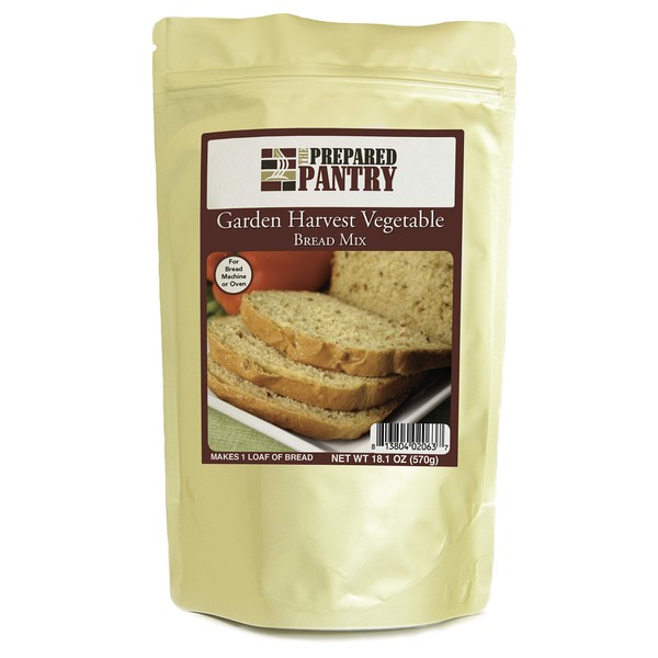 The Prepared Pantry Garden Harvest Vegetable Gourmet Bread Mix; Single Pack; For Bread Machine or Oven