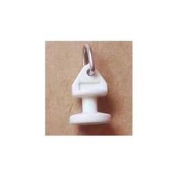 DWUENT Curtain Hooks,metal curtain hooks,curtain hooks metal, 50 White Ceiling Track Gliders Effortless Gliding Shower Plastic Rod Sliders for Window Door Ceiling