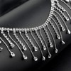 BGTXINGI 1 Yard Crystal Rhinestone Tassel Chain Diamond Tassel Close Trimming