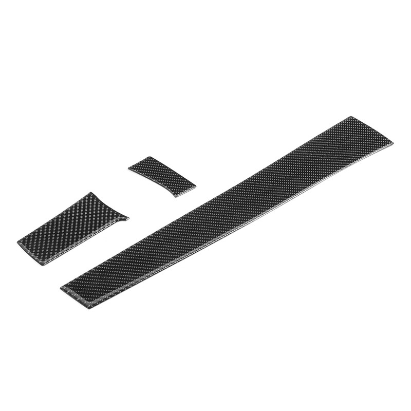 3pcs/set Center Console Trims Real Carbon Fiber Dashboard Covers Stickers
