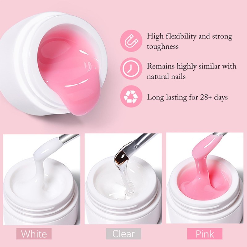 GZSYY Builder Gel for Gel Nails 6 Colours World of