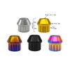 RISON-Titanium 12-Point Titanium Stud Lock Lug Nuts M12/M14 Lug Nuts