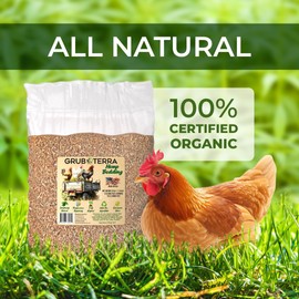 GrubTerra Ultra Premium Hemp Bedding for Chicken Coop Heater 3.2 Cu Ft - Litter Nesting Box Pads, Hamster, Mice, Guinea Pig, Absorbent, Dust-Free, Suitable for Poultry and Small Pets, 100% Natural