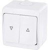 Surface-Mounted Blind Switch IP54 All-in-One Series G1 Pure White