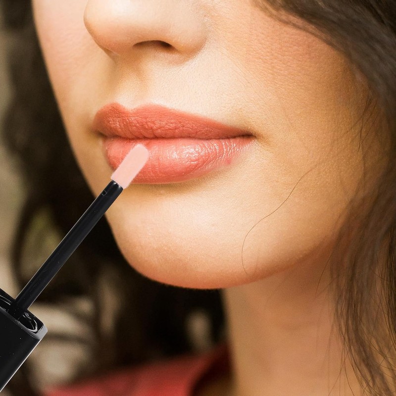 Tubo de Brillo Labial de Plástico 5g, 4 Piezas Negras