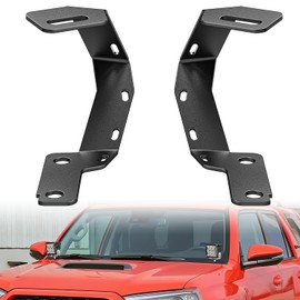 Nilight Ditch Light Brackets Hood Hinges Mount Bracket Kit for Auxiliary Offroad LED Pod Light Work Lights Compatible with Toyota 4Runner 2009-2023 Toyota Tundra 2007-2021