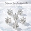 Christmas Snowflake Hair Claw Clips Accessories for Women 6PCS