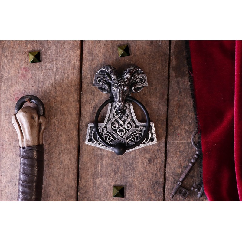Nemesis Now Thors Hammer Door Knocker 15.9cm, Grey