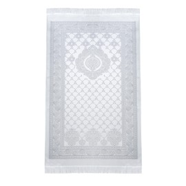RLoncomix Prayer Mat - Muslim Prayer Rug, Prayer Mat Islam, Portable Travel Prayer Mat, Islam?c Prayer Rugs, Muslim Ramadan Eid Gifts (Grey)