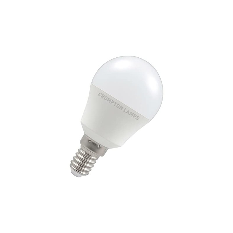 Crompton Lamps LED Golfball 5W E14 Dimmable Warm White Opal