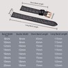 BISONSTRAP Watch Straps for Women, Crocodile Pattern Leather Thin Watch