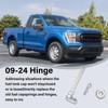 Fuel Door Permanent Repair Hinge Latch Kit for 2009-2024 Ford