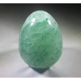 NATURAL GREEN AVENTURINE STONE HAND CARVED EGG