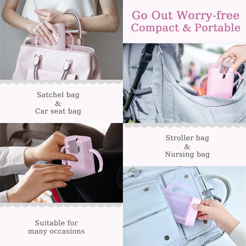 MOMUSE Dual-Lid Squeeze Pouch Holder for Food Pouches & Drink