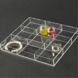 Acrylic storage compartment, accessory organizer, cosmetics display stand / 아크릴 보관함 칸막이 악세사리 정리함 화장품진열대