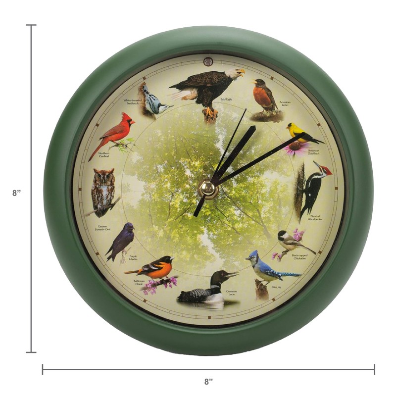 Mark Feldstein Limited Edition 20th Anniversary Singing Bird Wall/Desk Clock,