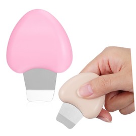 Outanaya 2pcs Skin Scrubber Tool for Facial Cleansing Ergonomic Face Scraper for Blackhead Removal Gentle Exfoliation Instrument for Clearer Skin Safe Home Use