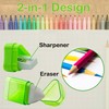 20 PCS Manual Pencil Sharpener with Eraser-2 in 1 Single