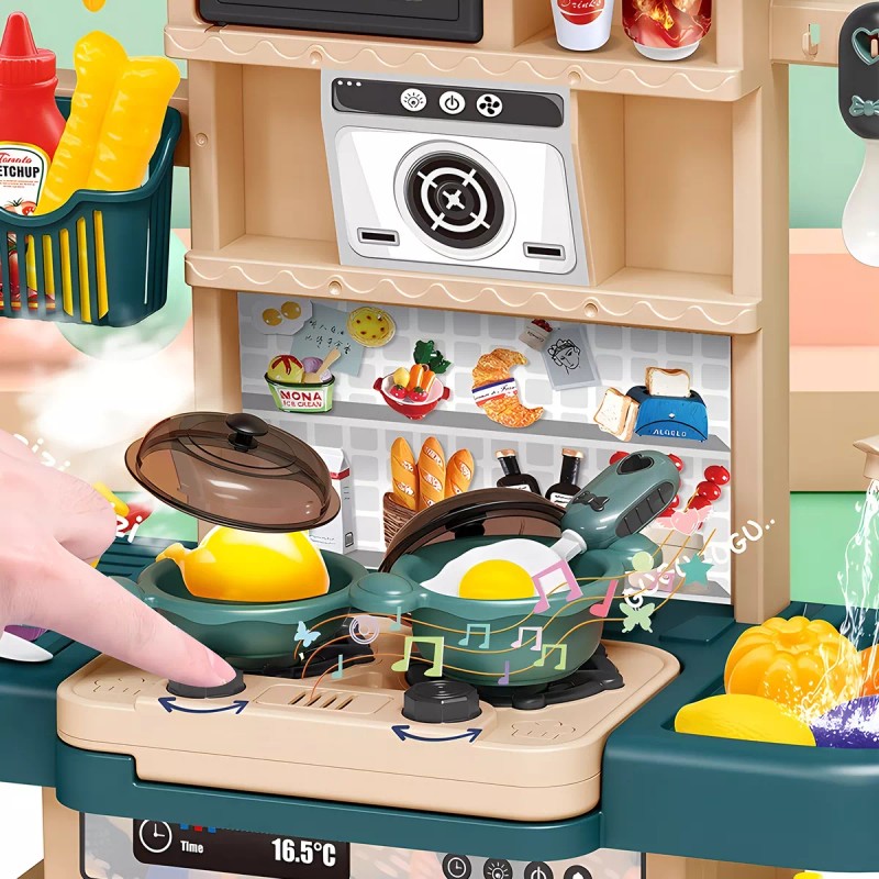 HC Life Cocina De Juguete Infantil Para Niños Luz &