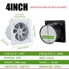 Unbranded 4" Exhaust Fan Ventilation Extractor Fan 110V Wall-Mounted Blower