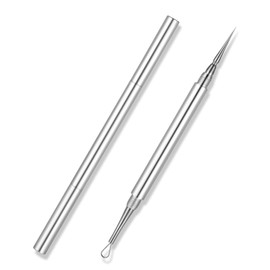 ZORTVUL Komedonenquetscher Aus Rostfreiem Edelstahl, Milien Entferner Pickelentferner Mitesserentferner Porenreiniger Pickel Werkzeug Nadel Entferner Akne Nadel Für Die Gesichtspflege