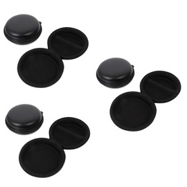 OSALADI 6pcs Black Earphone Storage Cases Headset Bags Zipper for Protecting Wireless Earbuds Chargers and Accessories for Travel and Everyday Use