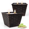 Citronella Candles Outdoor – 2 Pack, 12oz Each, Large Double-Wick