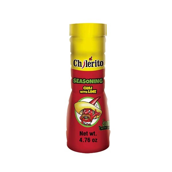 EL CHILERITO Seasoning Chili With Lime 135g/4.76 Fl Oz- Mexican Foods – Ideal For Snacks, Fruits, Drinks And Cocktails - To Share With Friends And Family - Kosher - Natural Ingredients – Chili