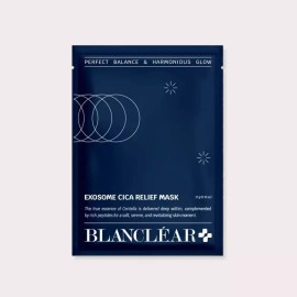 Blanc Clear 블랑클리어 마스크팩 엑소좀 시카 릴리프 진정 장벽케어 수분 보습 마스크 BlancClear Mask Pack Exosome Hyaluronic Relief Soothing Barrier Care Moisturizing Mask