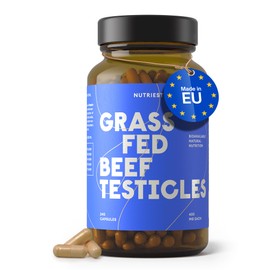 Nutriest Organic Beef Testicle Extract - EU Pasture Holding and Grass Feeding - 270 Capsules