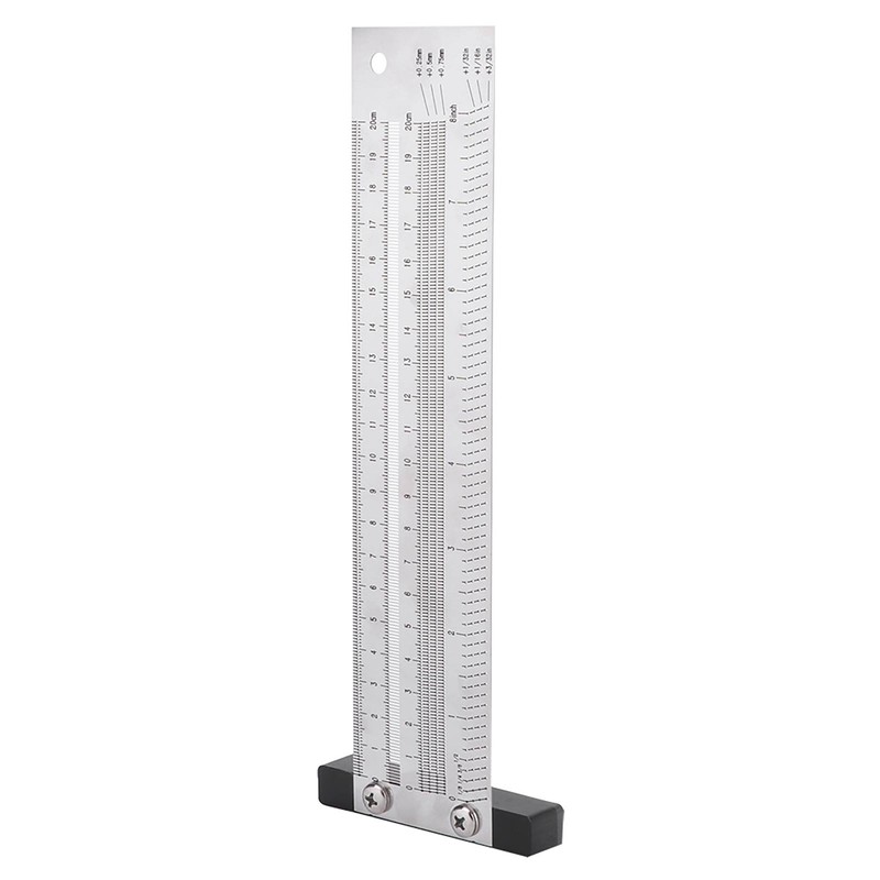 Ultra Precision Marking Ruler Stainless Steel Woodworking Scribing Ruler Gauging