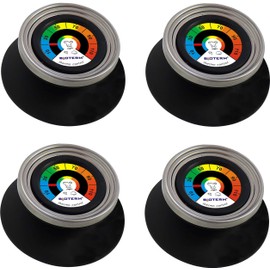 lilawelt24 Set of 4 lid handles with thermometer, lid knob, handle for lid pot