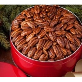1 lb Glazed Pecan Tin | River Street Sweets